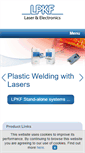 Mobile Screenshot of lpkf-laserwelding.com